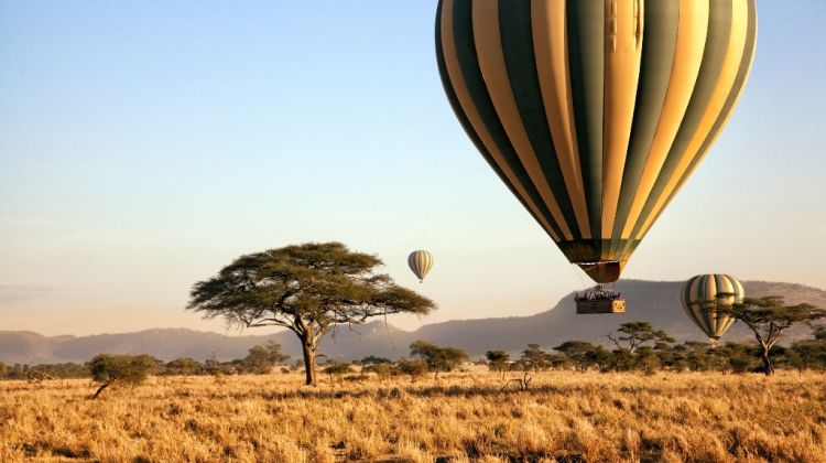 tanzania hot air balloon