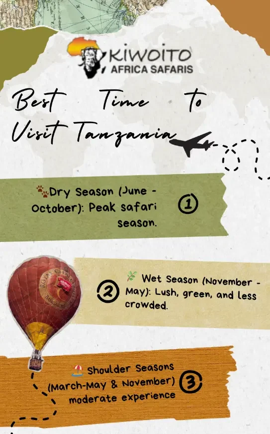 Meilleure période pour les safaris animaliers en Tanzanie