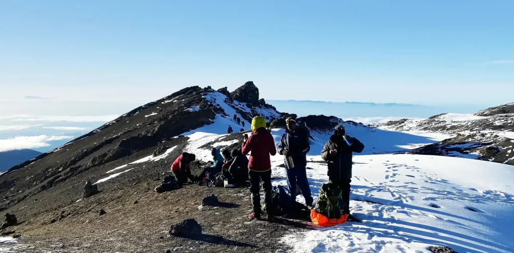 Kilimanjaro climbing with Italic speaking guide