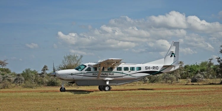 domestic flights during luxury safari