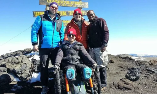 Kilimanjaro Climbing With Wheel Chair